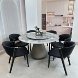  Bộ Bàn Ăn Tròn Mặt Đá HAK39 + Ghế Ariston HAG55 