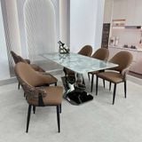  Bộ Bàn Ăn Mặt Đá Cao Cấp HAK79 + Ghế HAG47 