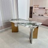  Bộ Bàn Ăn Mặt Đá HAK80 + Ghế Ăn Iris HAG51 