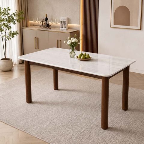 Bàn Ăn Chân Gỗ ADBA2628 