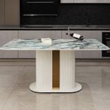  Bộ Bàn Ăn Mặt Đá Cao Cấp HAK37 + Ghế Ăn Xavia HAG8 