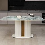  Bộ Bàn Ăn Mặt Đá Cao Cấp HAK37 + Ghế Ăn Rex HAG16 