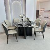  Bàn Ăn Tròn Xoay Mặt Đá Cao Cấp HAK13 