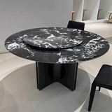  Bàn Ăn Tròn Xoay Mặt Đá Cao Cấp HAK13 