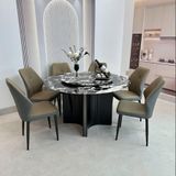  Bàn Ăn Tròn Xoay Mặt Đá Cao Cấp HAK13 