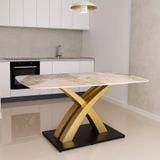  Bộ Bàn Ăn Mặt Đá Sakuzi + Ghế Fiona 