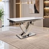  Bàn Ăn Thông Minh Mặt Đá Ceramic HAK105 Mở Rộng 2 Đầu 