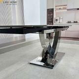  Bàn Ăn Thông Minh Mặt Đá Ceramic HAK105 Mở Rộng 2 Đầu 