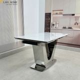  Bàn Ăn Thông Minh Mặt Đá Ceramic HAK104 Mở Rộng 2 Đầu 