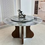  Bàn Ăn Tròn Mặt Đá Cao Cấp HAK84 