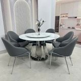  Bàn Ăn Tròn Mặt Đá Cao Cấp HAK87 
