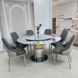  Bàn Ăn Tròn Mặt Đá Cao Cấp HAK89 