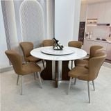  Bàn Ăn Tròn Mặt Đá Cao Cấp HAK84 