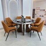  Bàn Ăn Tròn Mặt Đá Cao Cấp HAK84 