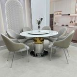  Bàn Ăn Tròn Mặt Đá Cao Cấp HAK89 