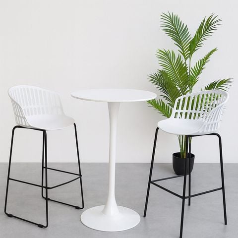 Bàn bar Tulip S1545H tròn mặt đá sang trọng