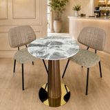  Bộ Bàn Cafe Mạ Pha Lê VSCF500 Kèm Ghế VSGA06 