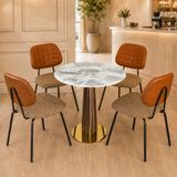  Bộ Bàn Cafe Mạ Pha Lê VSCF500 Kèm Ghế VSGA06 