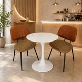  Bộ Bàn Cafe Tròn Tulip DPB9 Kèm Ghế VSGA06 