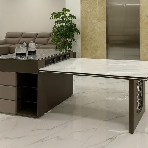 bản đảo bếp mặt đá ceramic