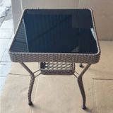  Bàn Ngoài Trời Mặt Kính Đen VS553 – Thiết Kế Gọn Gàng, Tinh Tế 