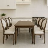  Bàn Ăn Mặt Gỗ Cao Cấp Louis HTBA5 