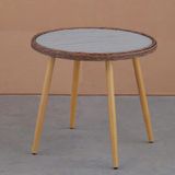  Bàn Sân Vườn VS23 – Mặt Tròn Rộng 80cm, Thiết Kế Hiện Đại, Bền Bỉ Ngoài Trời 