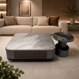  Bàn Trà Đôi Mặt Đá AKC2639 