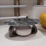  Bàn Trà Oval Mặt Đá Tinh Thể Curve AK2060 