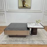  Bàn Trà Đôi Mặt Đá Và Kính Cường Lực AD44 