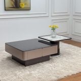  Bàn Trà Đôi Mặt Đá Và Kính Cường Lực AD44 