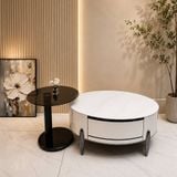 Bàn Trà Đôi Mặt Đá Ceramic AKBT16 