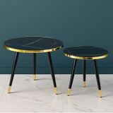  Bàn Trà Đôi Mặt Mica Vân Đá VSC5 