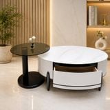  Bàn Trà Đôi Mặt Đá Ceramic AKBT16 