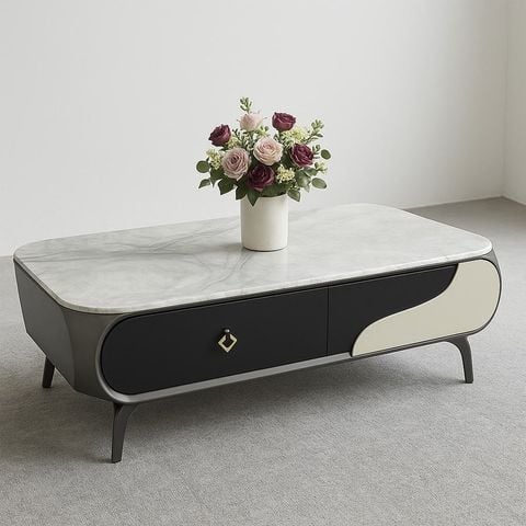  Bàn Trà Mặt Đá Tinh Thể Oslo AD1388 