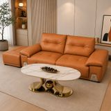  Bàn Trà Oval Mặt Đá AKBT14 