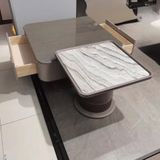  Bàn Trà Đôi Mặt Đá Và Kính Cường Lực AD44 