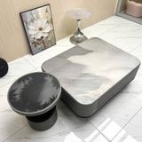  Bàn Trà Đôi Mặt Đá AKC2639 