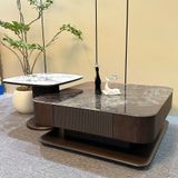  Bàn Trà Đôi Mặt Đá Vi Tinh Thể Cao Cấp VN8256 