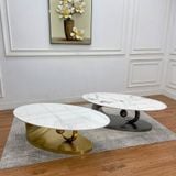  Bàn Trà Oval Mặt Đá AKBT16 