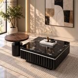  Bàn Trà Đôi Mặt Đá Cẩm Thạch TNBT2682 