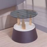  Bàn Trà Đôi Mặt Kính VSB712 