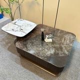  Bàn Trà Đôi Mặt Đá Vi Tinh Thể Cao Cấp VN8256 