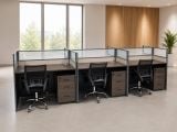  Cụm Bàn Văn Phòng 4 Người TKCB04 Có Vách Ngăn 