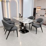  Bộ Bàn Ăn Mặt Đá 4 Ghế HAK79 + Ghế Bingo HAG45 