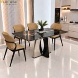  Bộ Bàn Ăn Mặt Đá 4 Ghế HAK90 + Ghế Mutali HAG33 