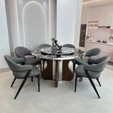  Bộ Bàn Ăn Tròn Mặt Đá HAK84 + Ghế Ăn Biingo HAG45 