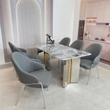  Bộ Bàn Ăn Mặt Đá HAK28 + Ghế Ăn Lucy HAG56 