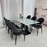  Bộ Bàn Ăn Mặt Đá Cao Cấp HAK79 + Ghế HAG47 