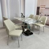  Bộ Bàn Ăn Mặt Đá Cao Cấp HAK79 + Ghế HAG50 